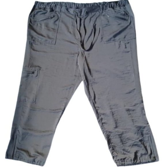 Lane Bryant "Easy Pant" Pewter Cargo Pant NWT- Sz. 28 - Picture 1 of 10